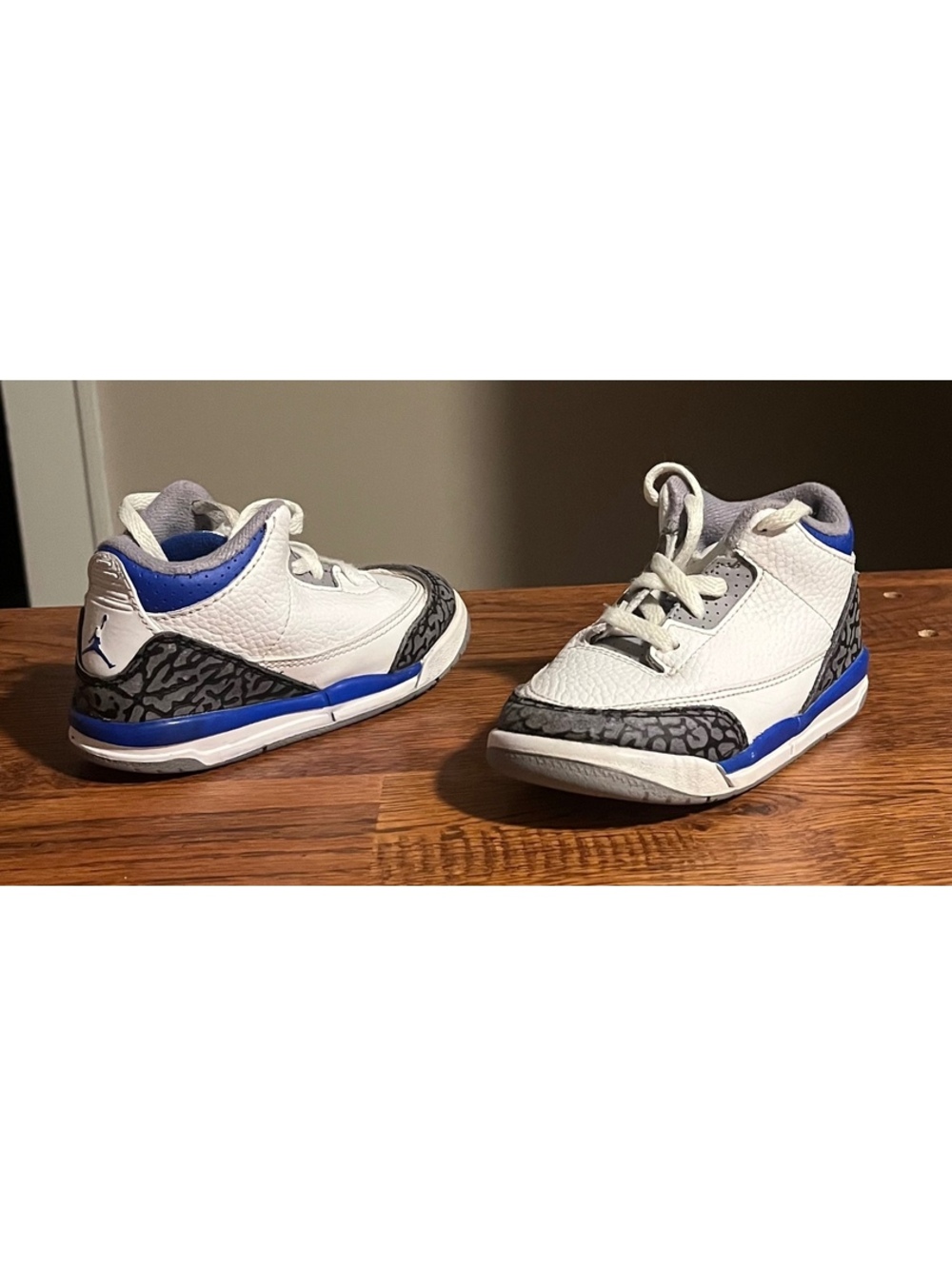 Jordan 3 Retro Racer Blue Sneakers Size 8C
